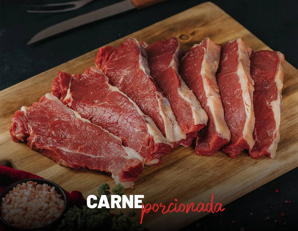 Carne porcionada